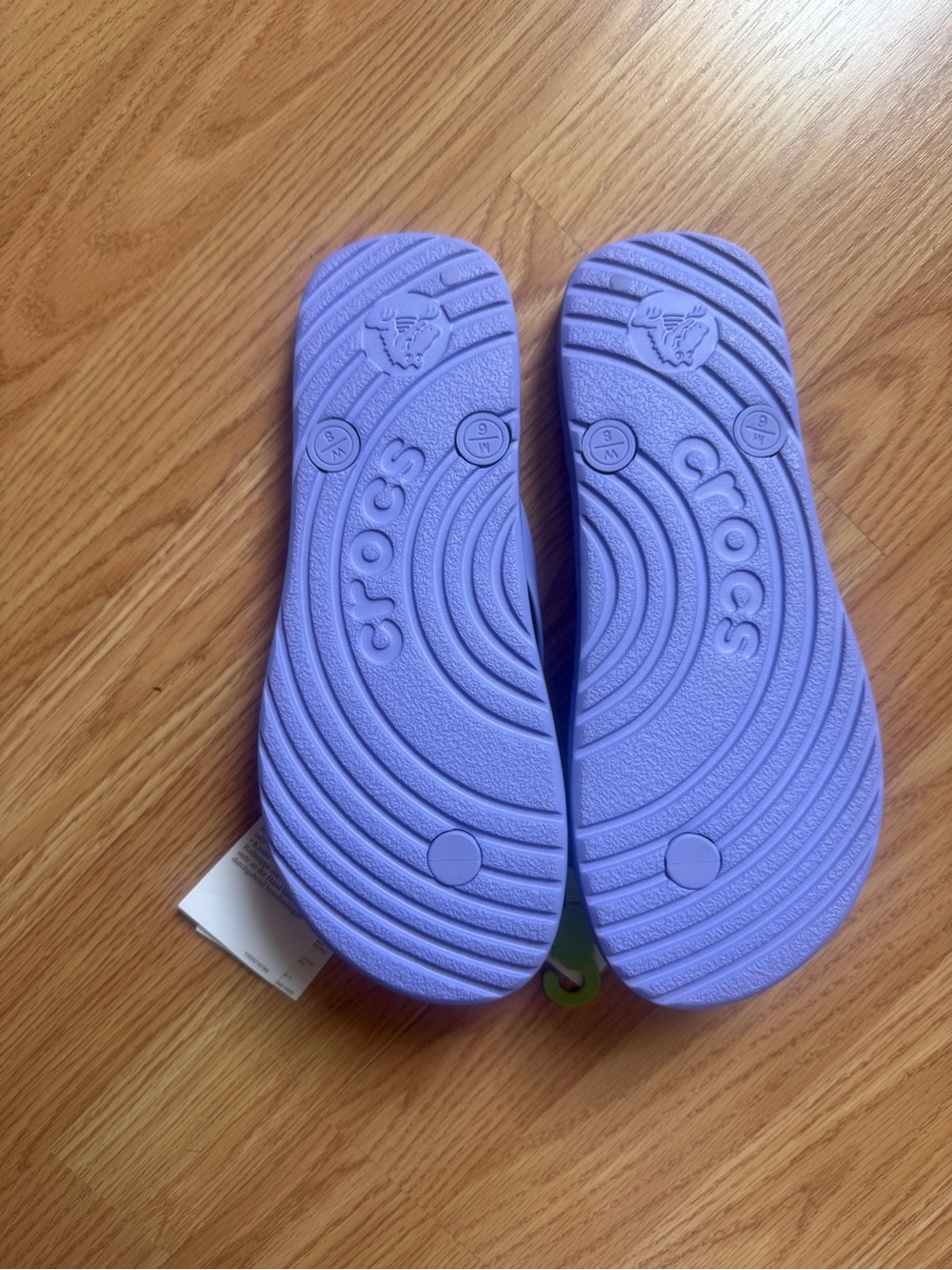 CROCS Lavender Purple Classic Flip Sandals - Picture 4 of 5